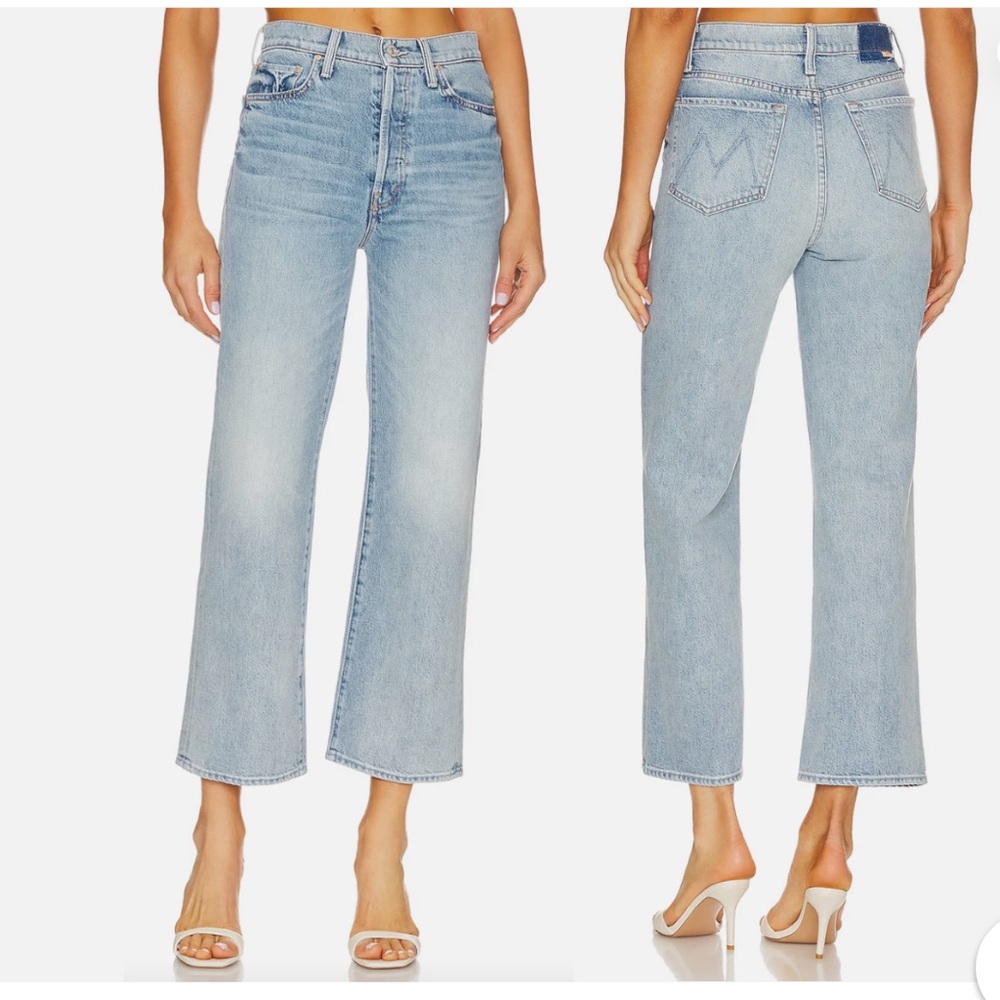 MOTHER Rambler Ankle Bucket List Light Blue Ankle Jeans